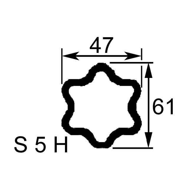 Machoire 36X89 Tube Etoile S5 47X61 avec Bague Protecteur PG25 référence fournisseur WAL361421